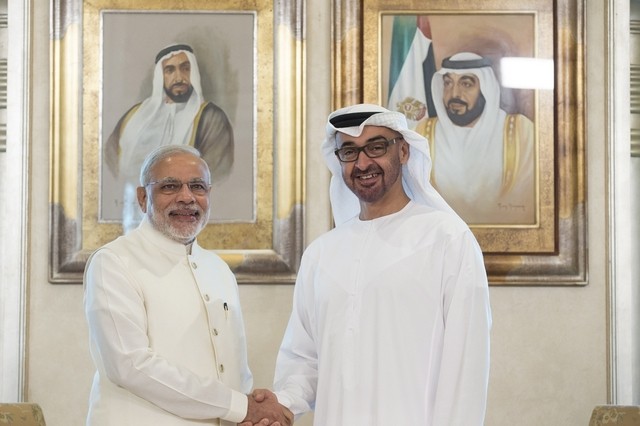 crownprinceofabudhabisheikhmohammaedbinzayedalnahyantoarriveinnewdelhitoday